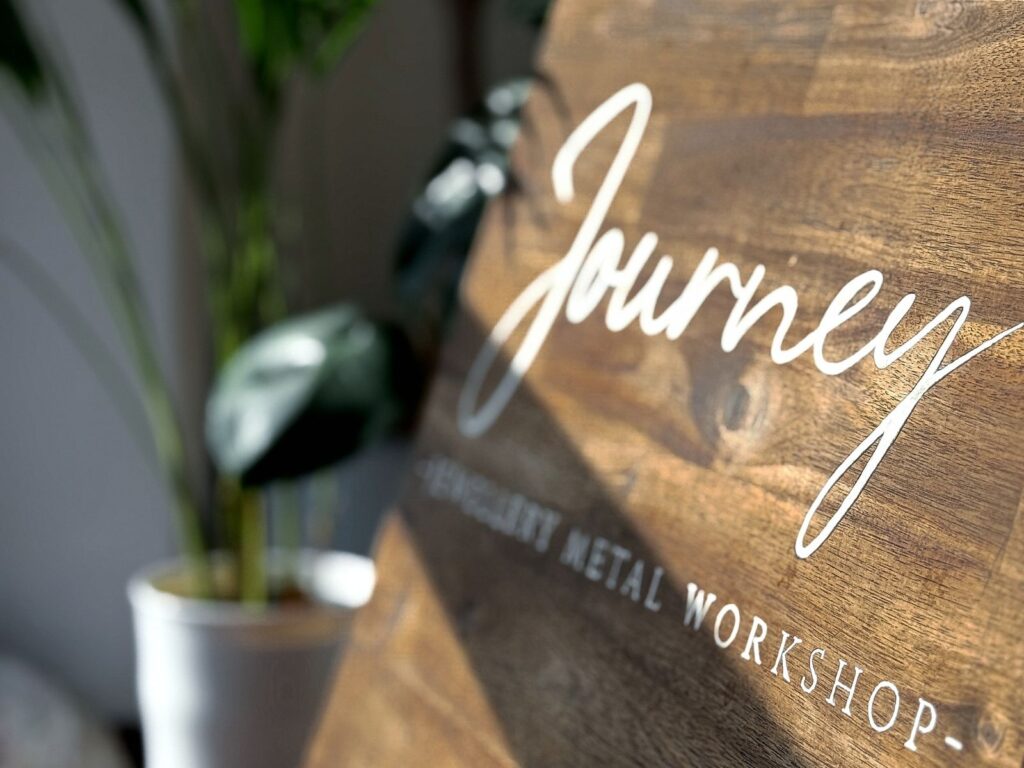 Journey jewellery studio sign