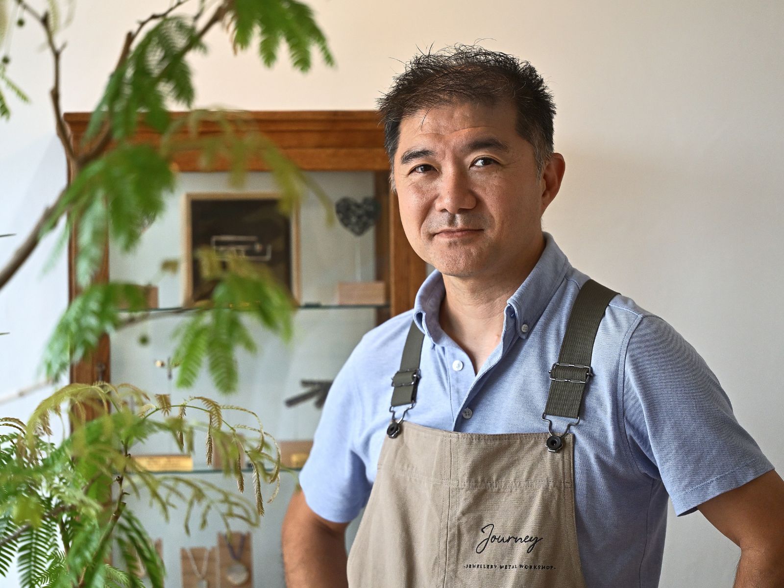 Portrait of Asato Phillip Tanaka, founder and jewellery designer of Journey
