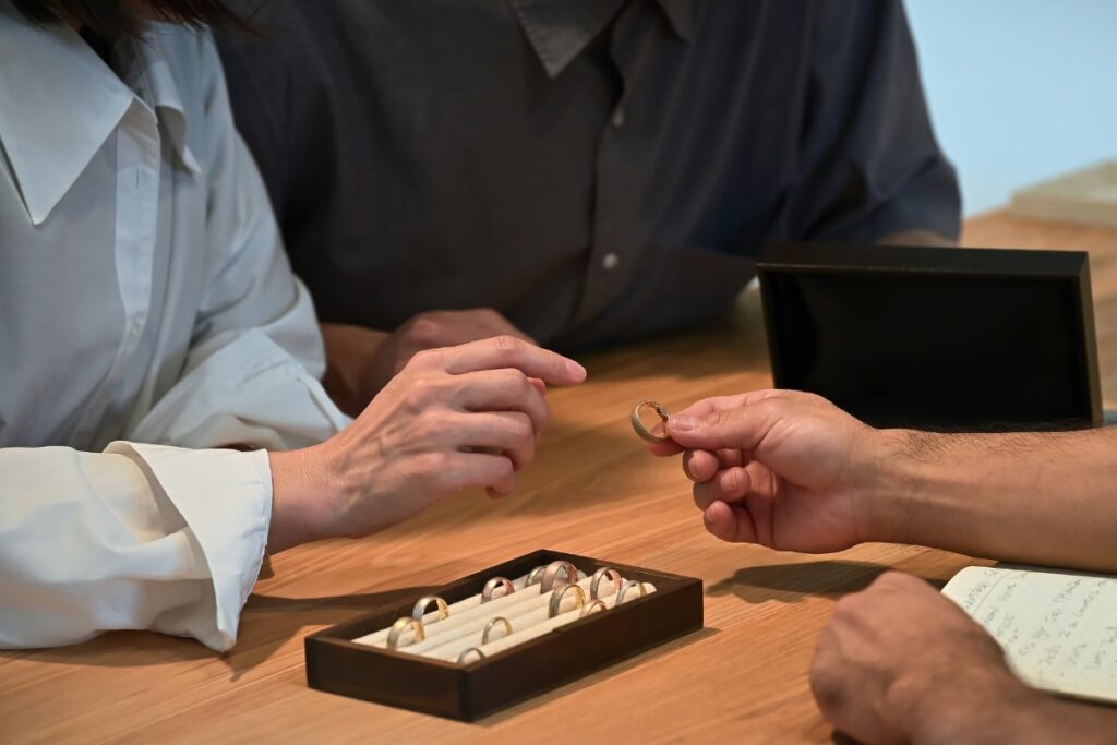 オーダーメイドの打ち合わせの様子